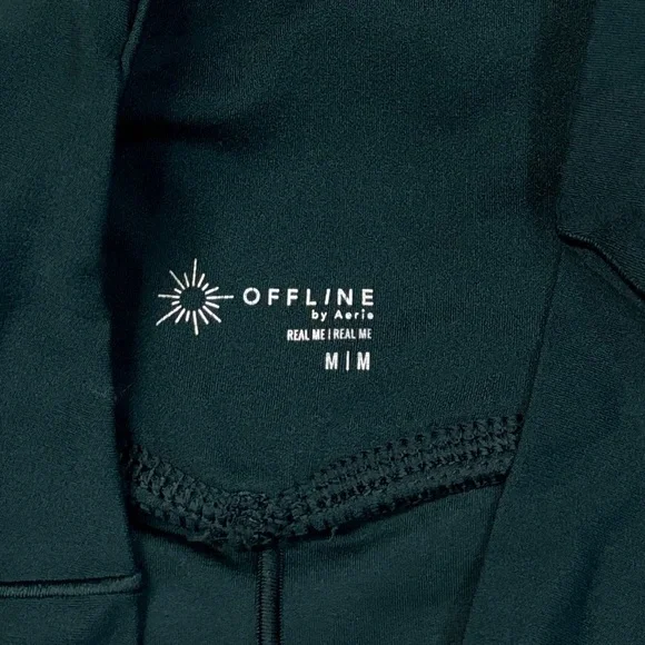 Aerie Crossover Flowy Stretch Shorts in Forest Green - Picture 5 of 6